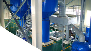 Double-effect forced evaporation crystallizer